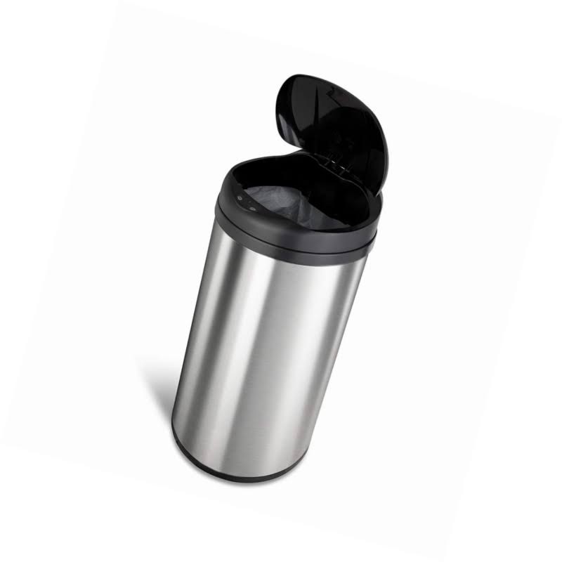 13.0-Gallon Stainless Steel Trash Can B77450