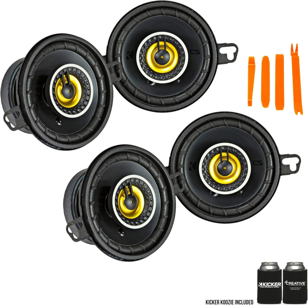 Two Pairs of 3.5-Inch Coaxial Speakers, 4-Ohm X677