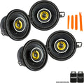 Two Pairs of 3.5-Inch Coaxial Speakers, 4-Ohm X677