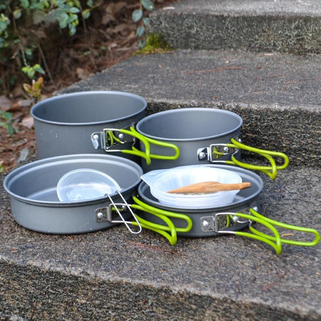 11 in 1 Portable Camping Cookware Aluminium Cooking Utensils N982209