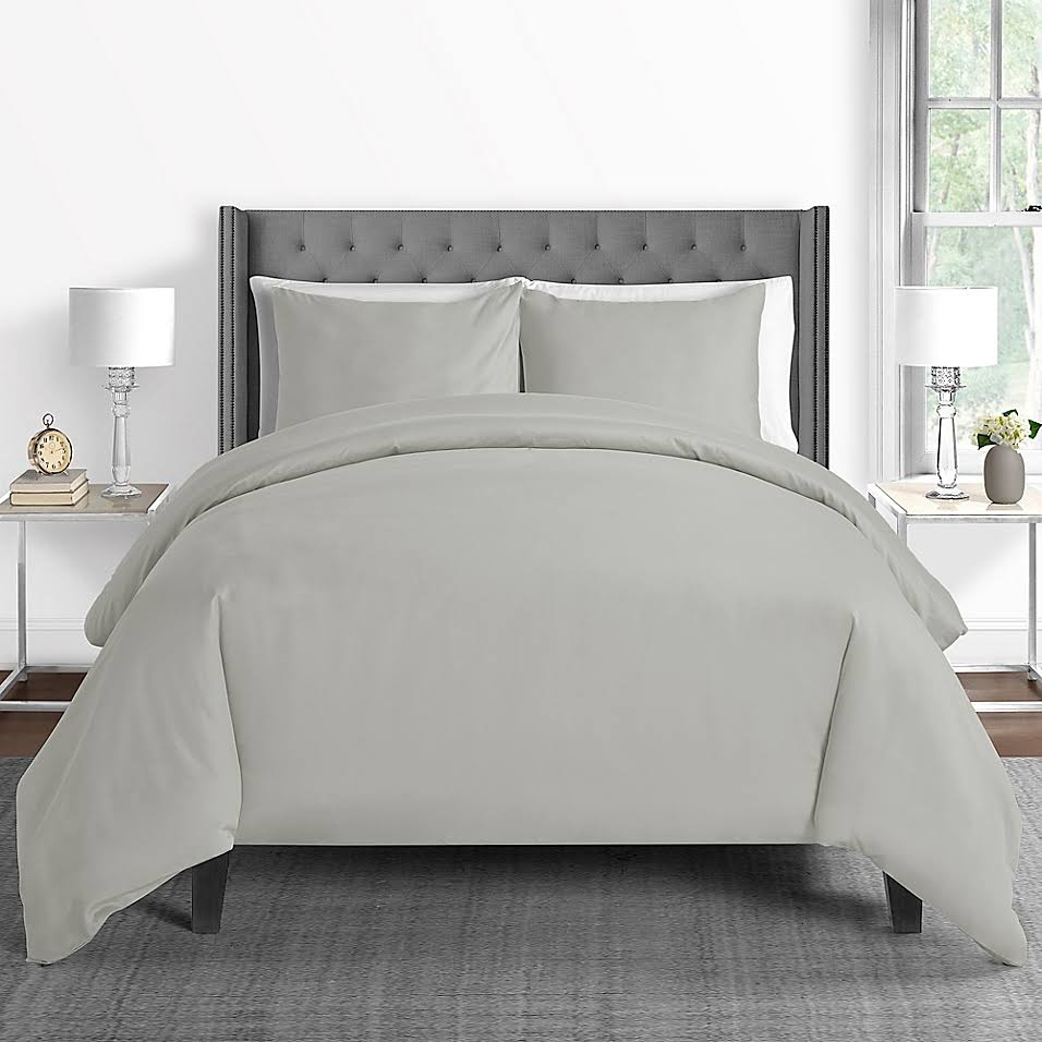 King Duvet Cover Set in Silver V913
