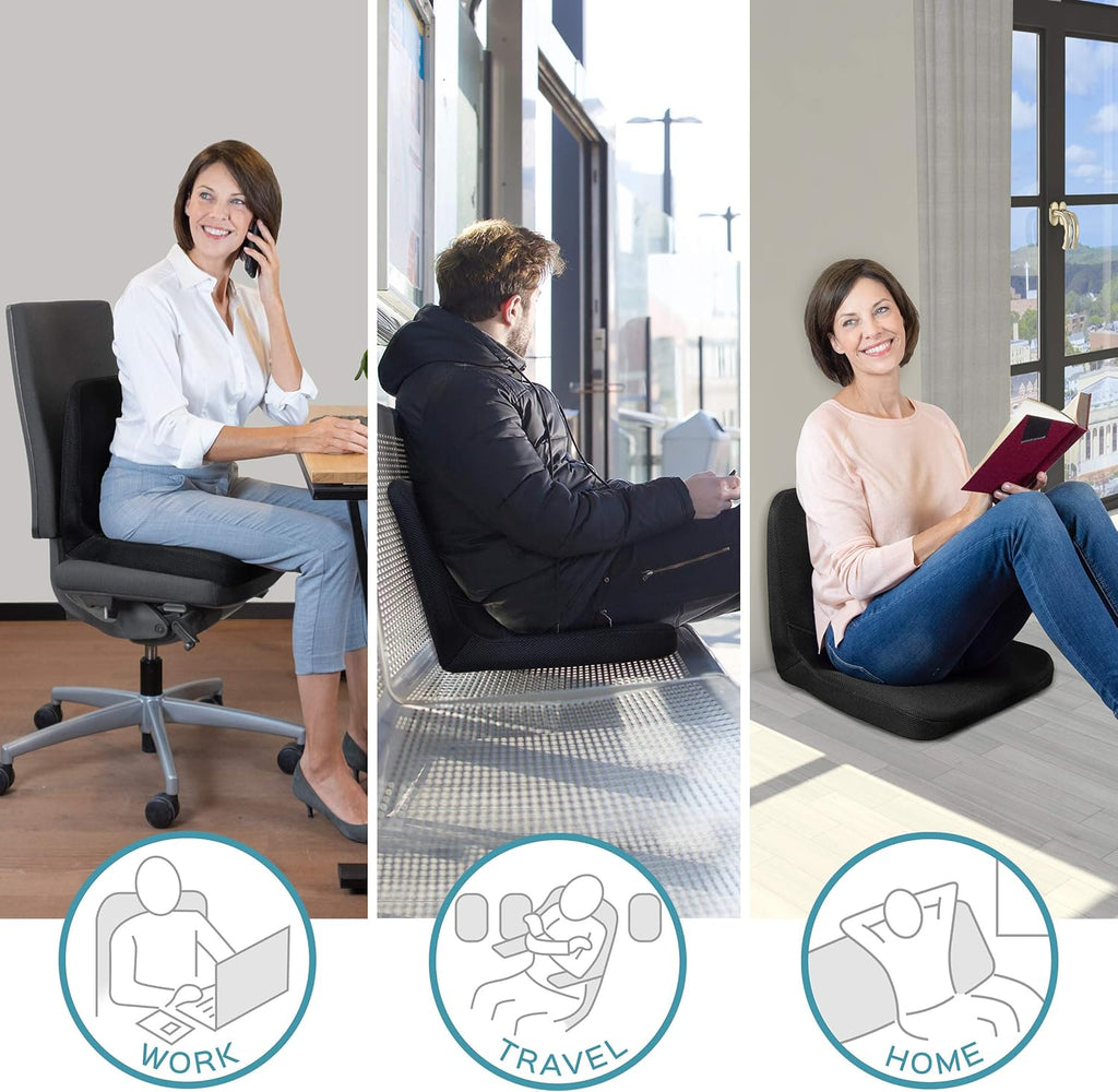Memory Foam Seat Cushion for Office, Car, Wheelchair V404365