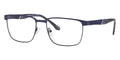 Blue Ruthenium Full Rim Rectangular Eyeglasses D351