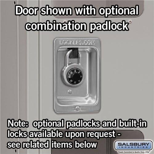 Blue See-Through Metal Locker, Double Tier, 1 Wide, Unassembled K6071