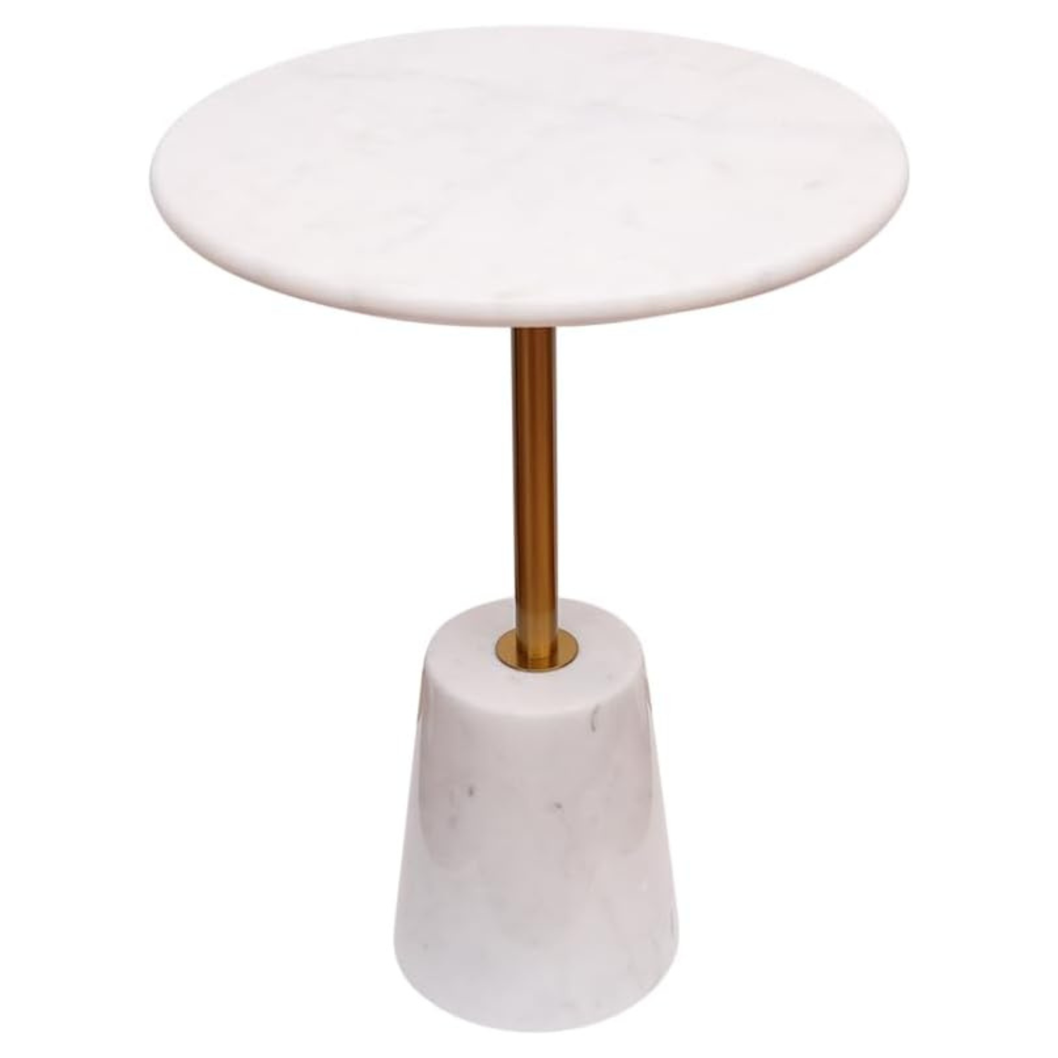 White Round Marble Side Table T615428
