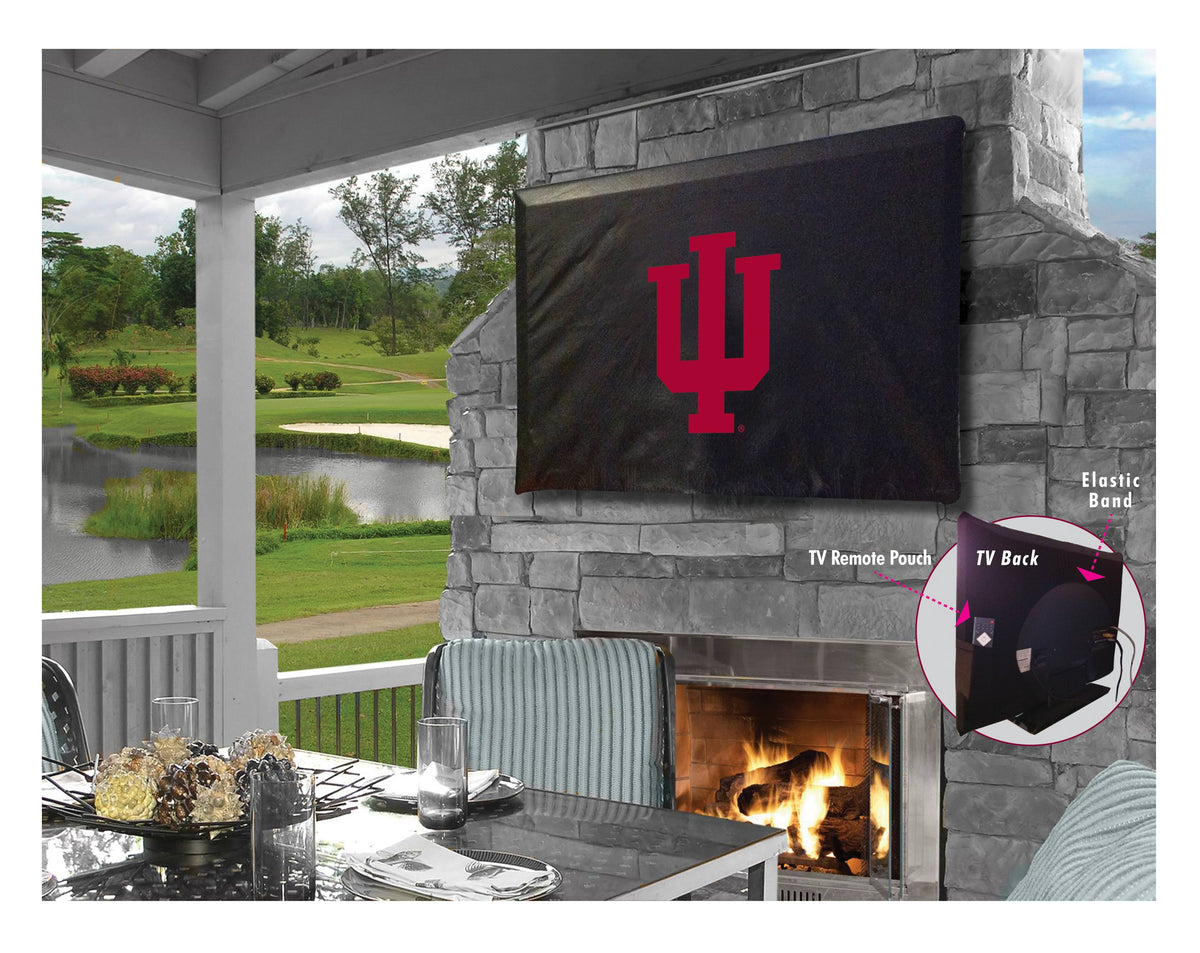 Black Breathable Water Resistant Vinyl TV Cover O788597