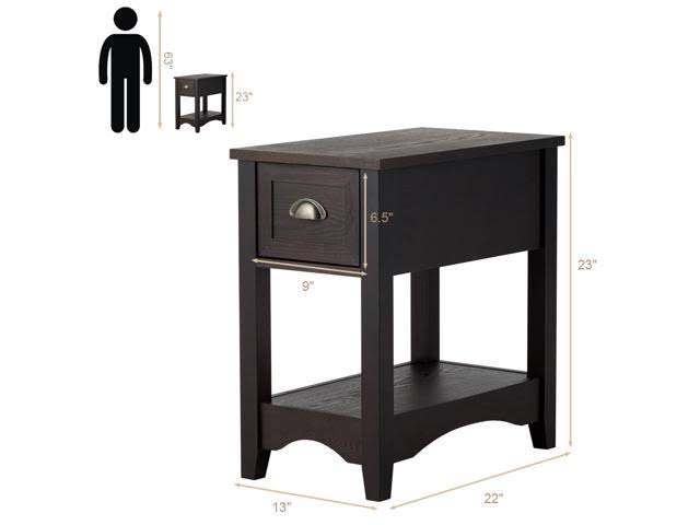 3 Pcs Counter Height Dining Table and 2 Chairs Black O2658