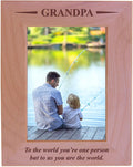 Engraved Wood Picture Frame (5X7 Vertical) J876
