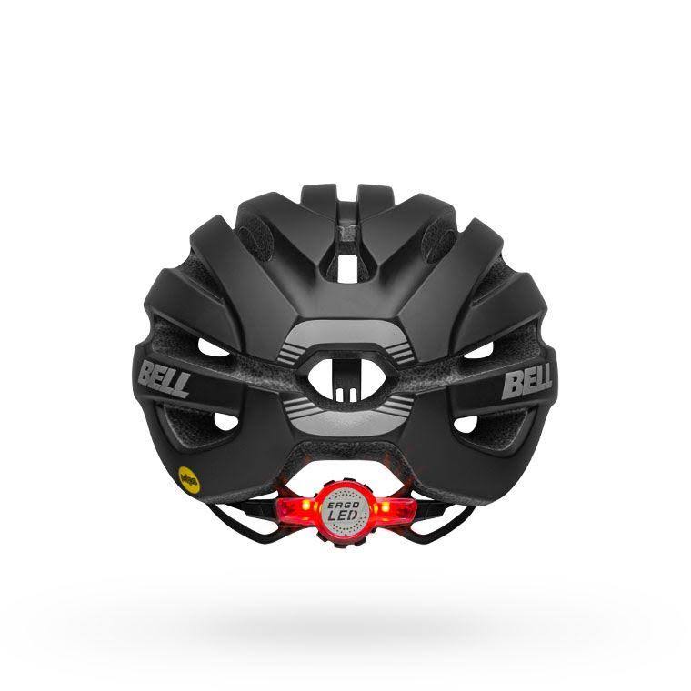 Matte Gloss White Gray LED MIPS Helmet W8353