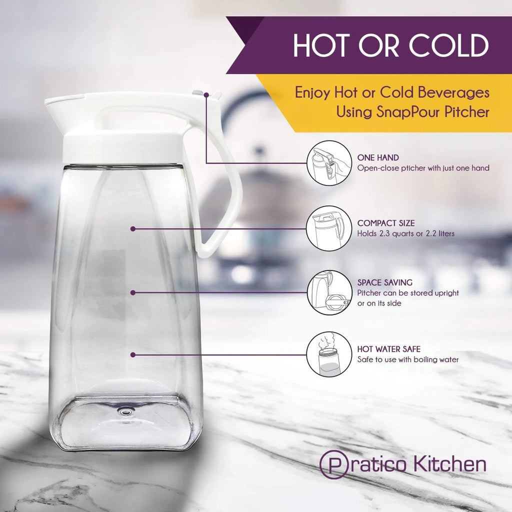 White 73 oz Airtight Pitcher P305