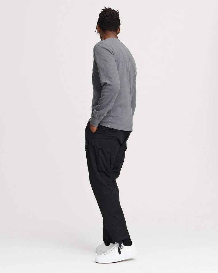 Grey Cotton Henley T925524