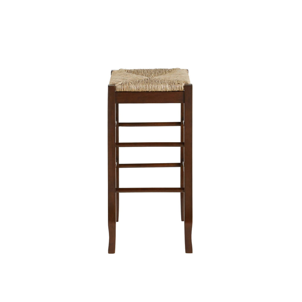29x22 Square Rush Stool Cappuccino N6345