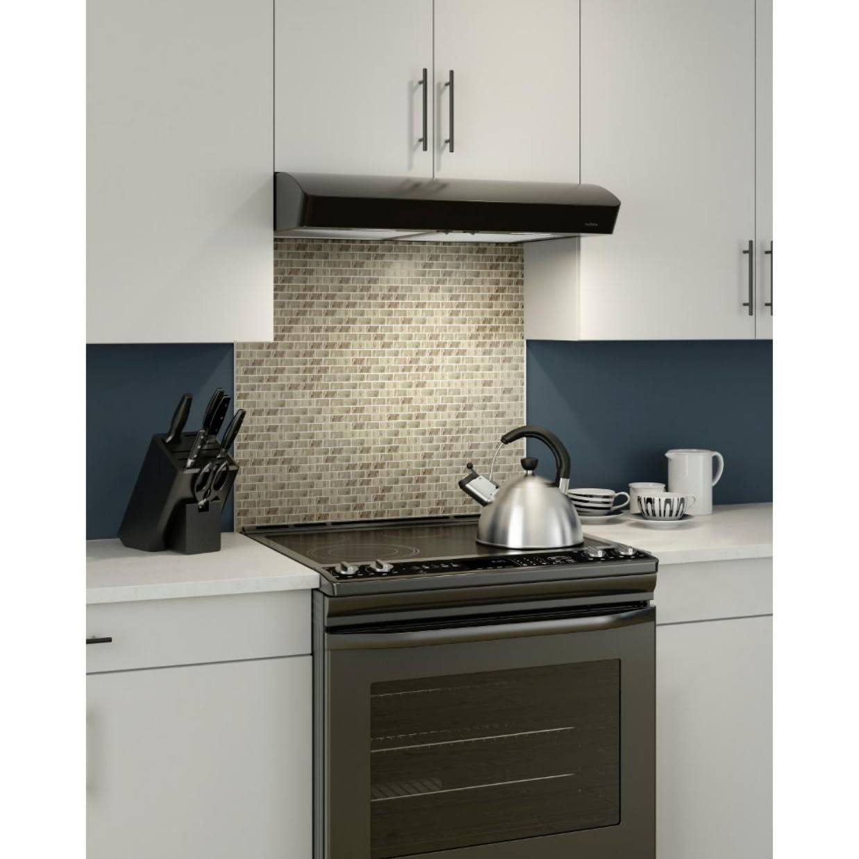 Black Under Cabinet Range Hood D44341