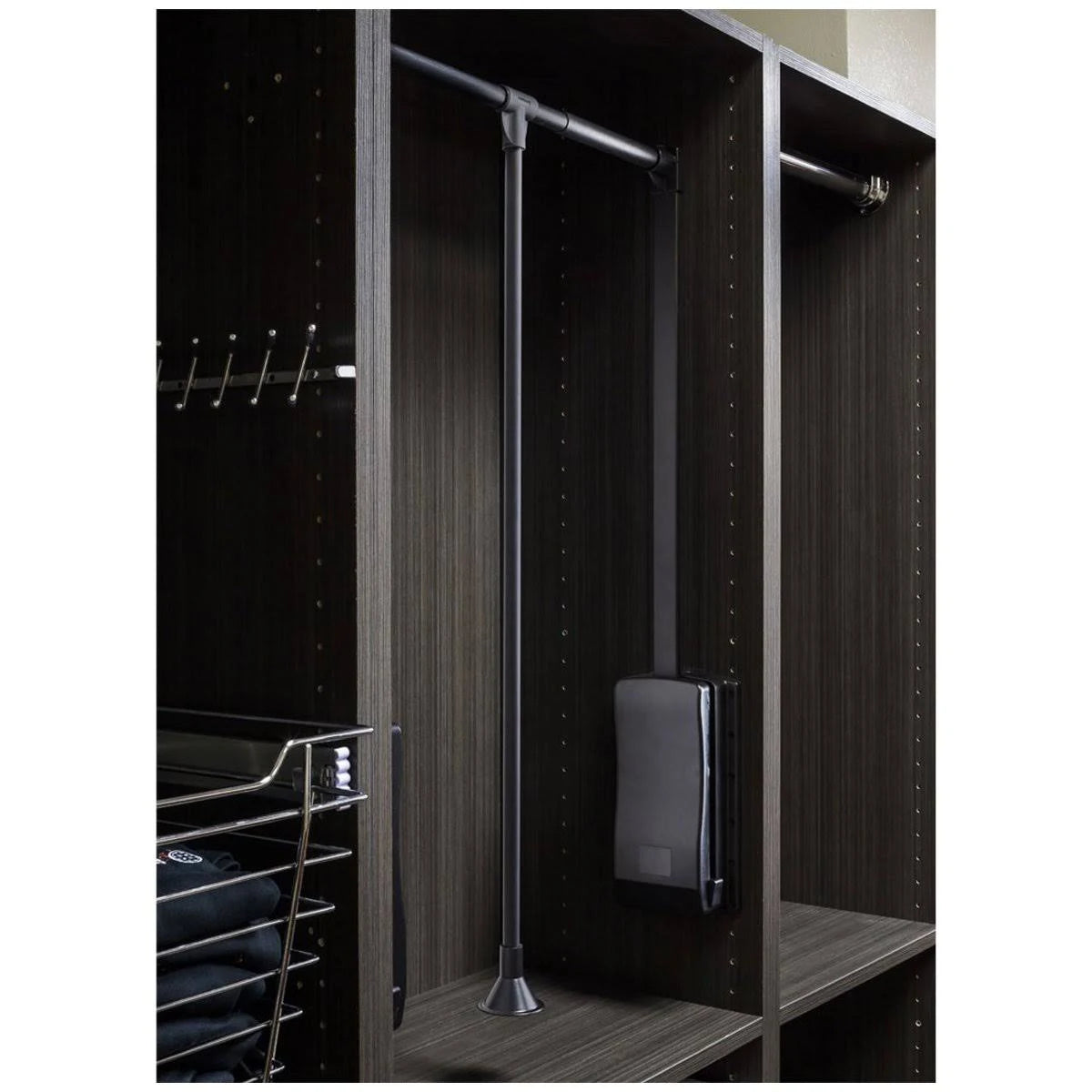 Black Powder Coat Expanding Wardrobe Lift Y188