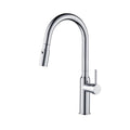 Chrome Brass Kitchen Faucet with Sprayer L32813