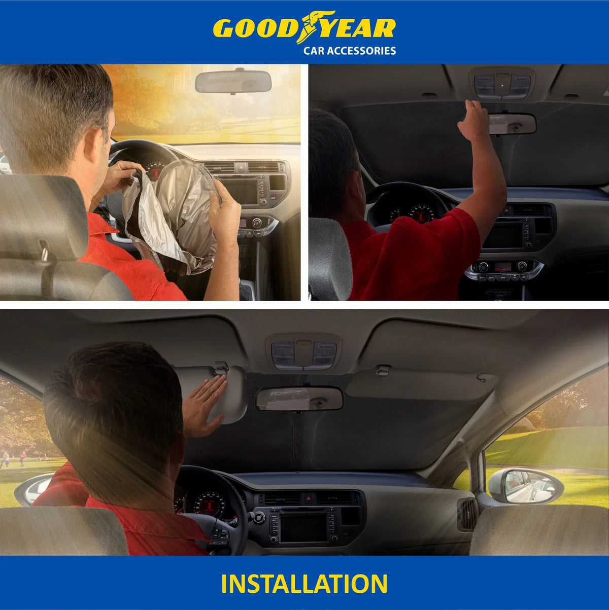 Foldable Windshield Sun Shade K5054
