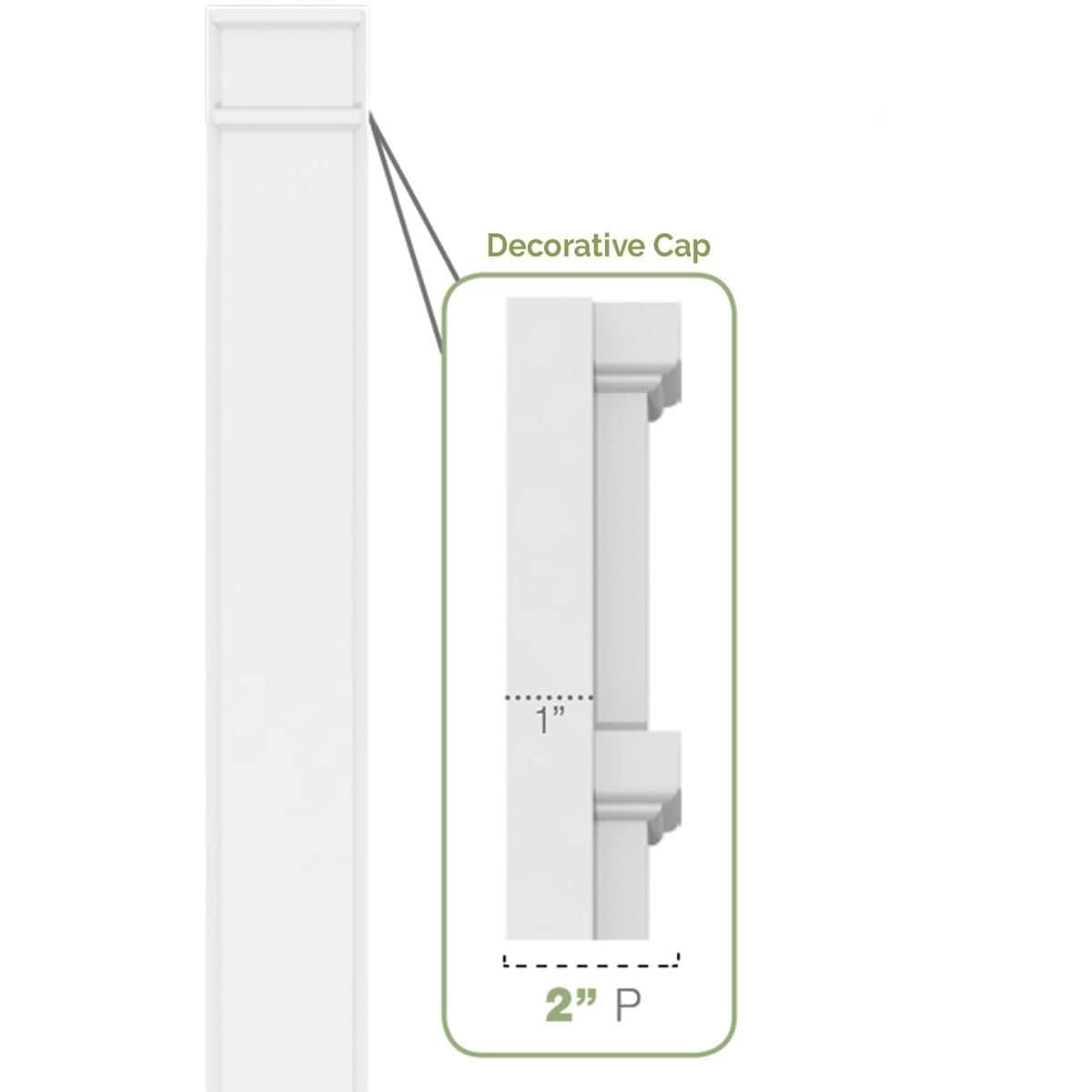 Plain PVC Pilaster (Pair) H756