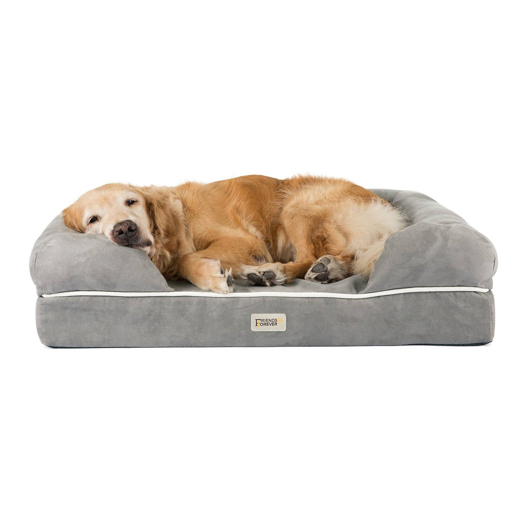 Khaki Chester Pet Couch with Solid Memory Foam W495930