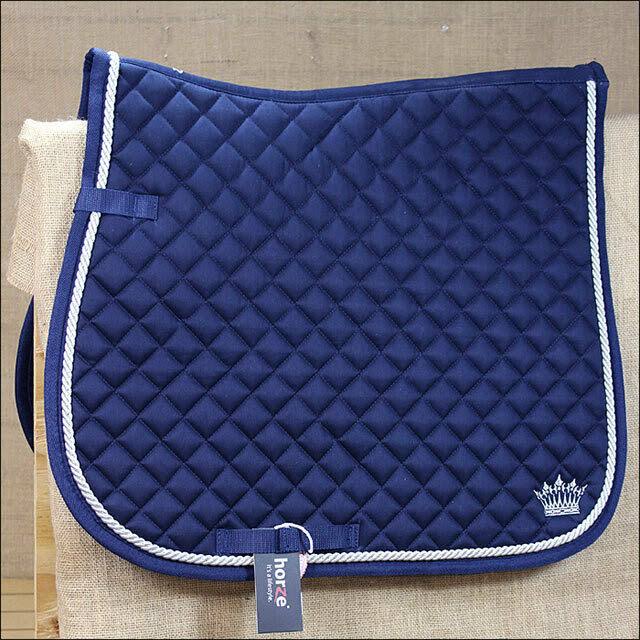 Dark Blue Full Size Cotton Saddle Pad C86979