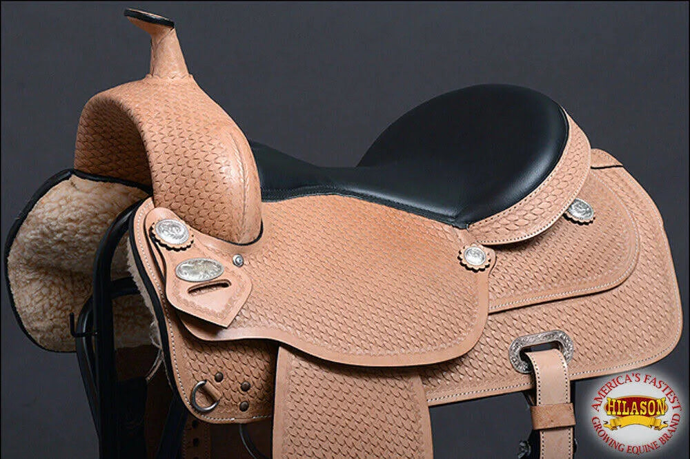 Western American Leather Draft Horse Saddle P6875