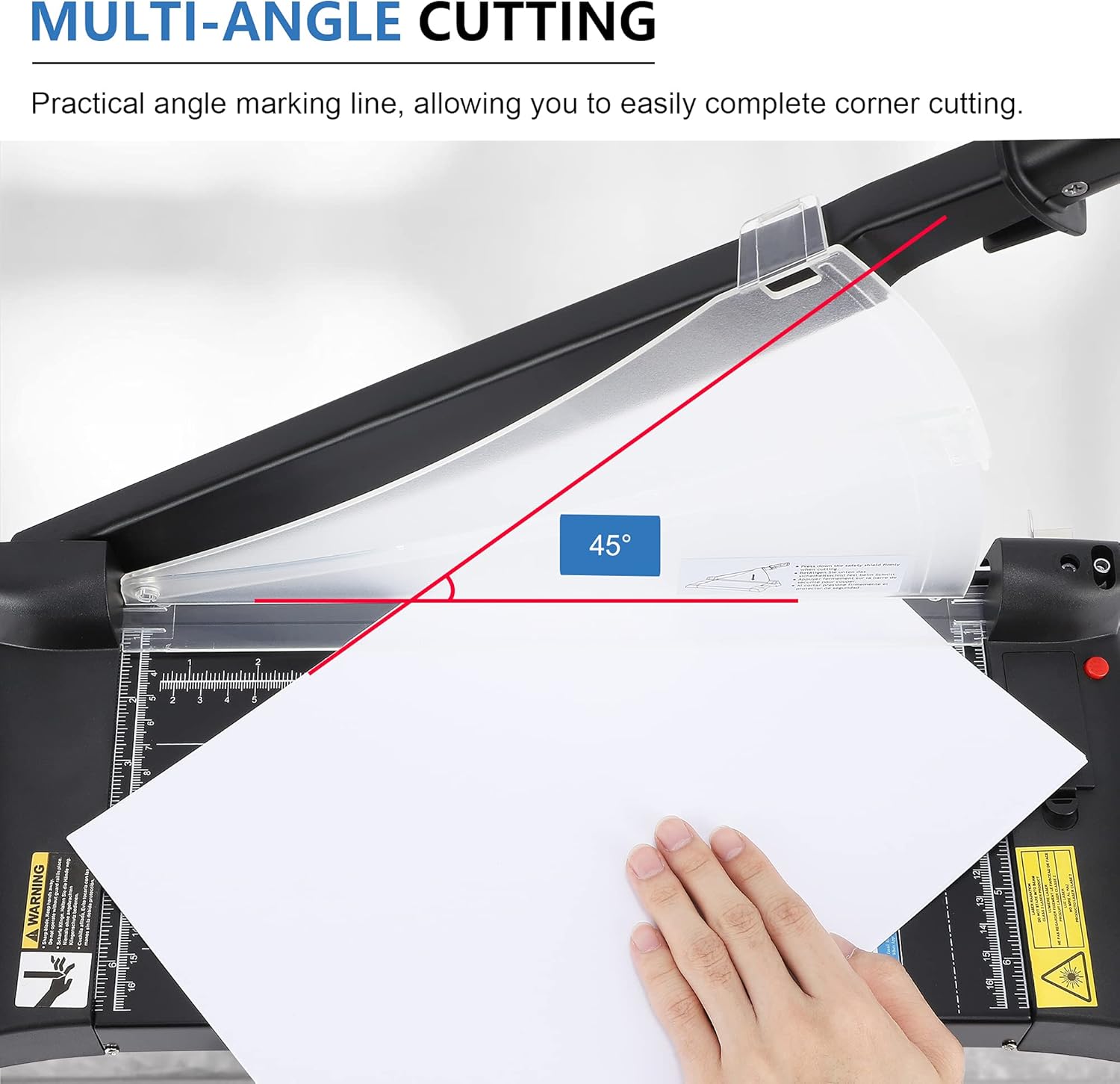 12 inch A4 Paper Trimmer Guillotine with Safety Guard and Blade Lock B5166