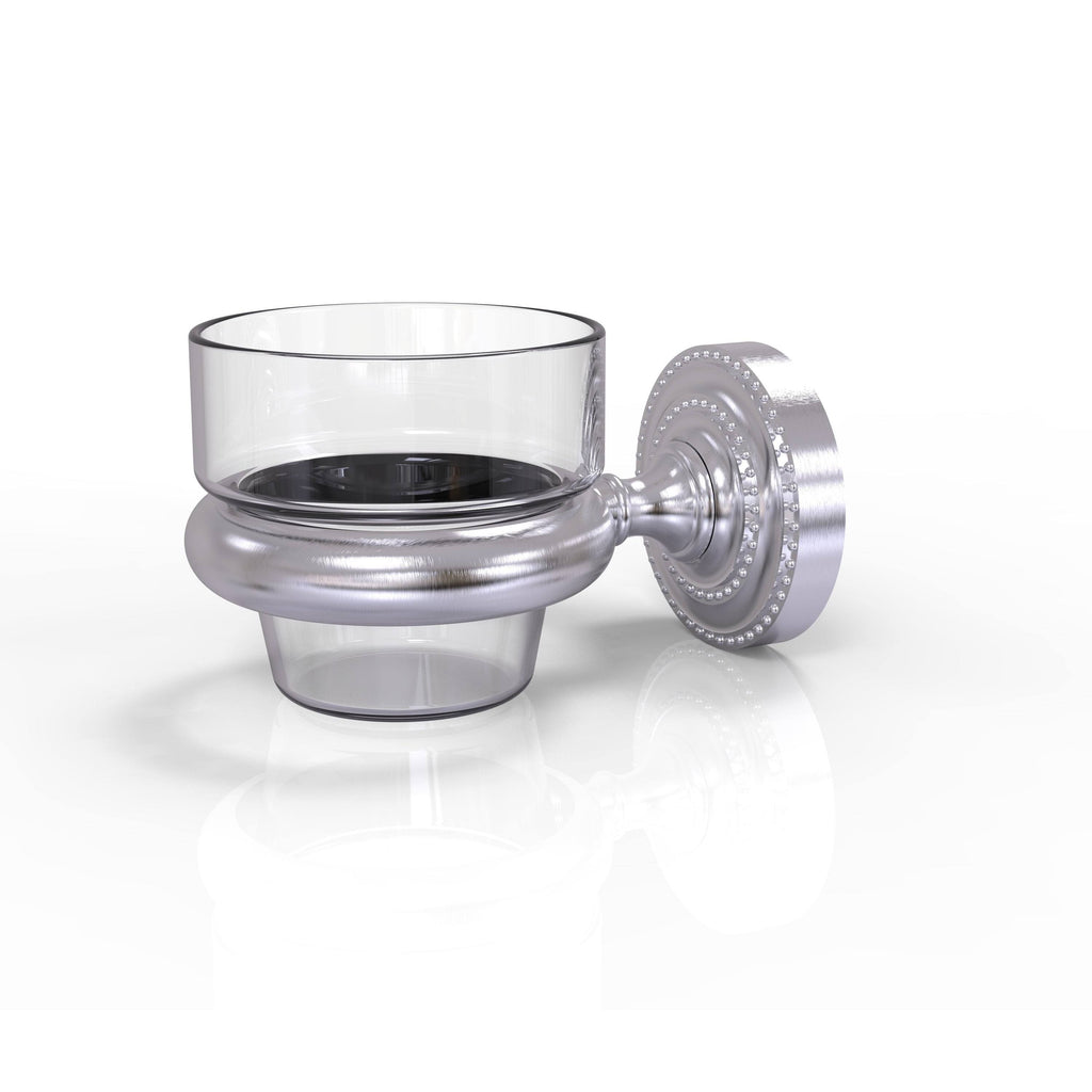 Satin Chrome Wall Mounted Candle Holder O351