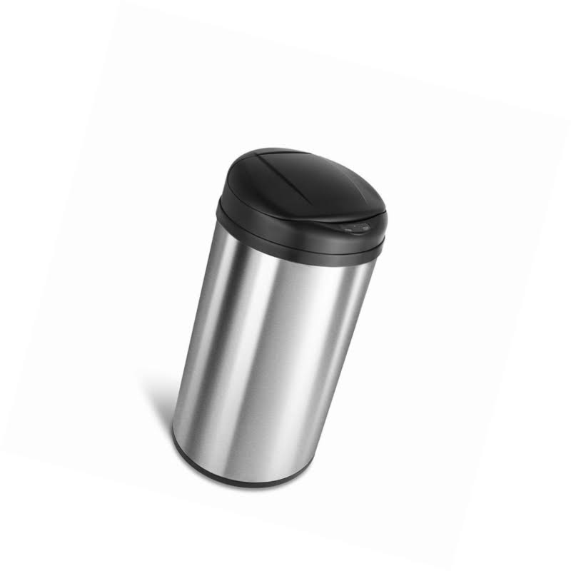 13.0-Gallon Stainless Steel Trash Can B77450