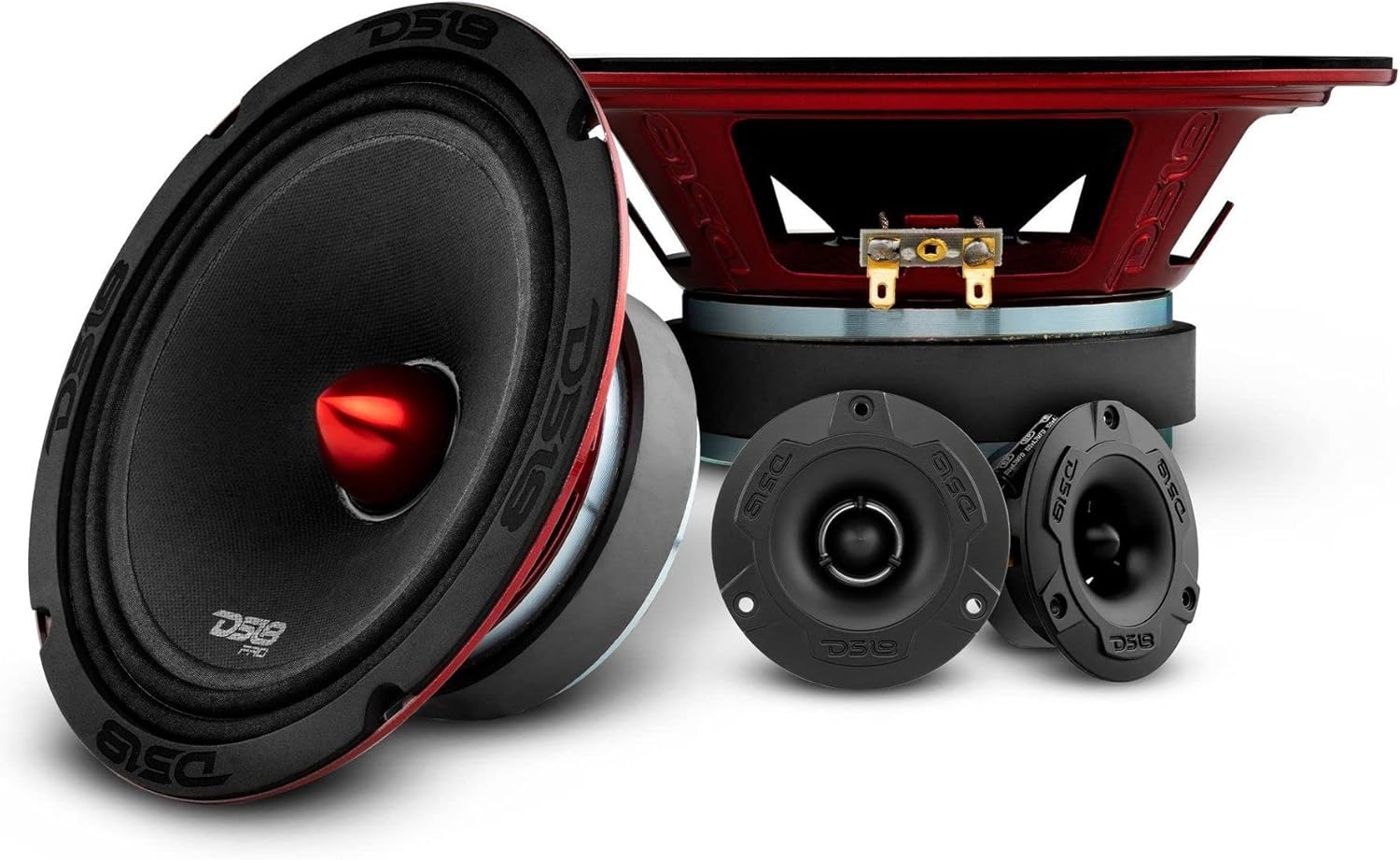 2X 6" Midrange Loudspeaker and 2X 1" Aluminum Super Bullet Tweeter with Built in Crossover A738