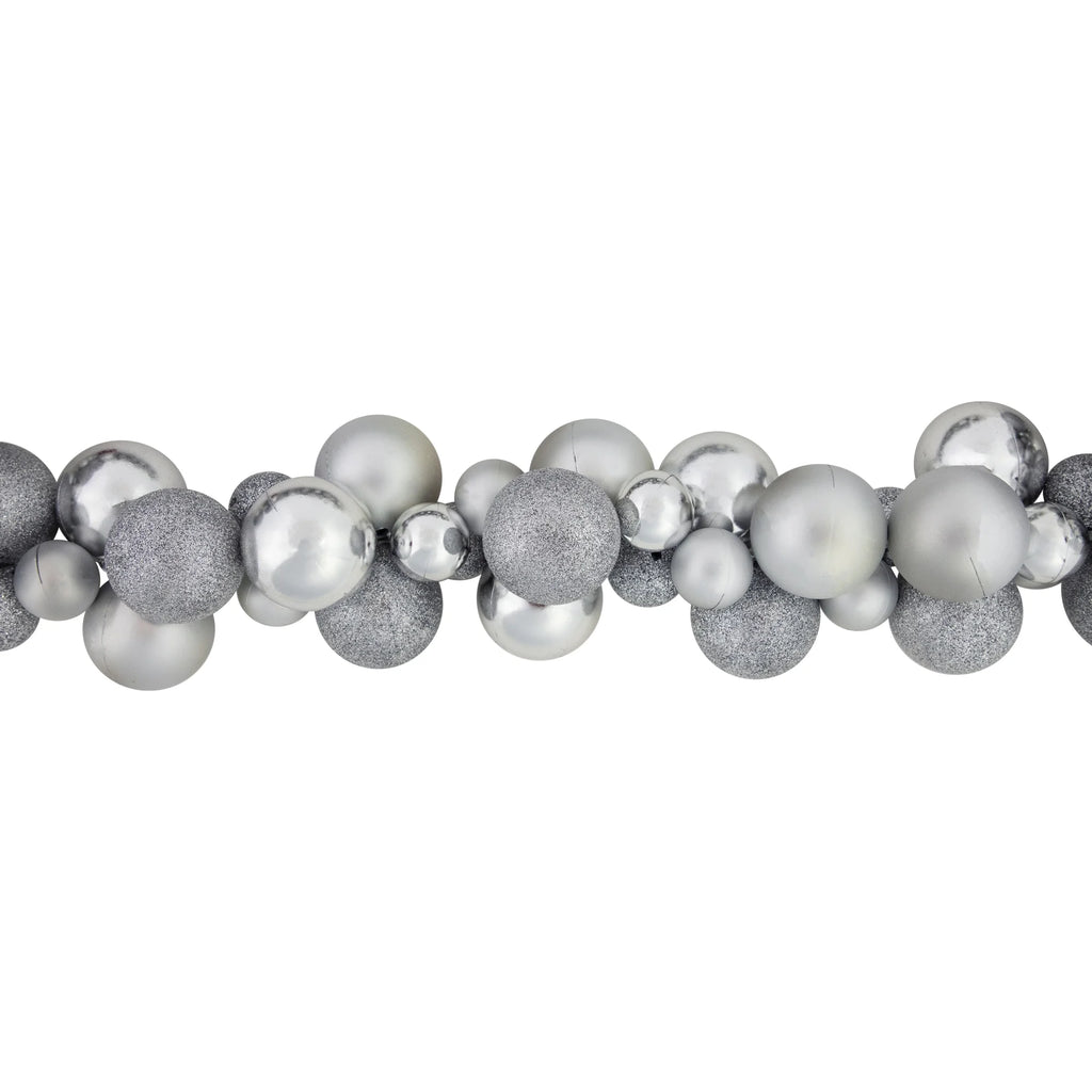Silver Shatterproof Ball Christmas Garland A135