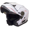 Modular Motorcycle Helmet Glossy White Red Size Xs O91359