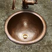 Antique Copper Undermount Lavatory Sink F158