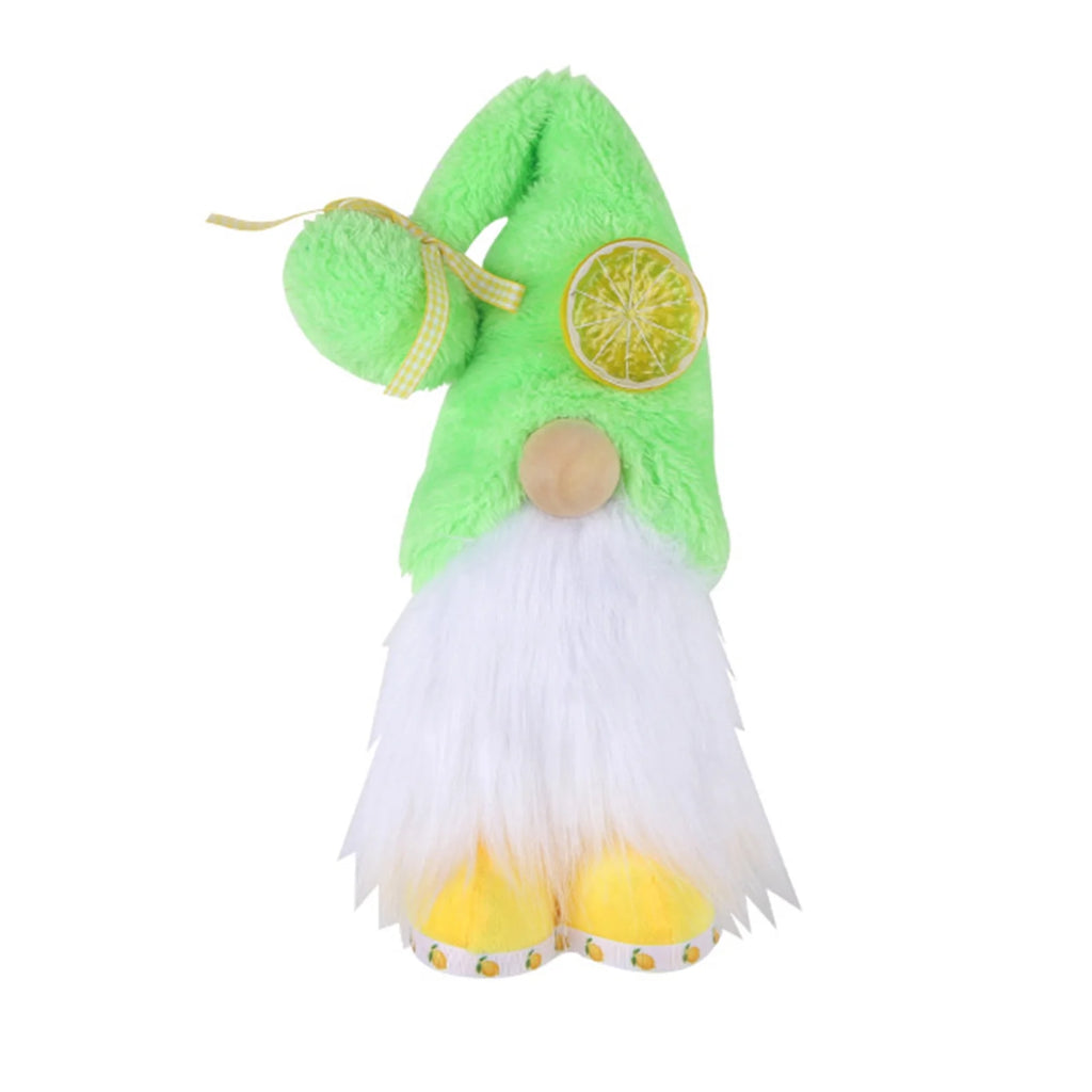 Gnomes Plush Doll Summer Style Faceless Doll Plushie Ornament Lemon Dwarf Doll Home Decor I815