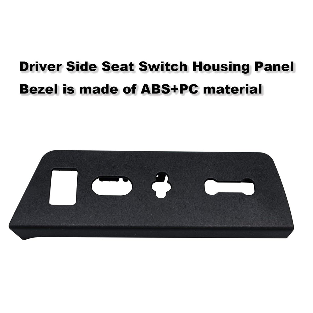 Driver Side Seat Switch Housing Panel Bezel Black Pack of 2 Z5853