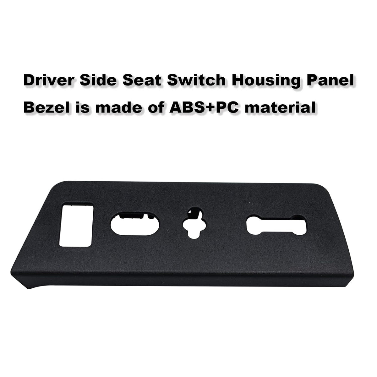 Driver Side Seat Switch Housing Panel Bezel Black Pack of 2 Z5853