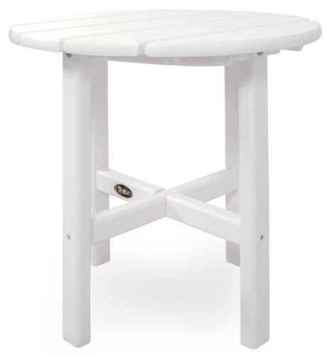 Classic White Round Side Table E98461