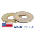 9/16 inch Grade 8 Flat Washer Yellow Zinc Plated Pk 50 W632552