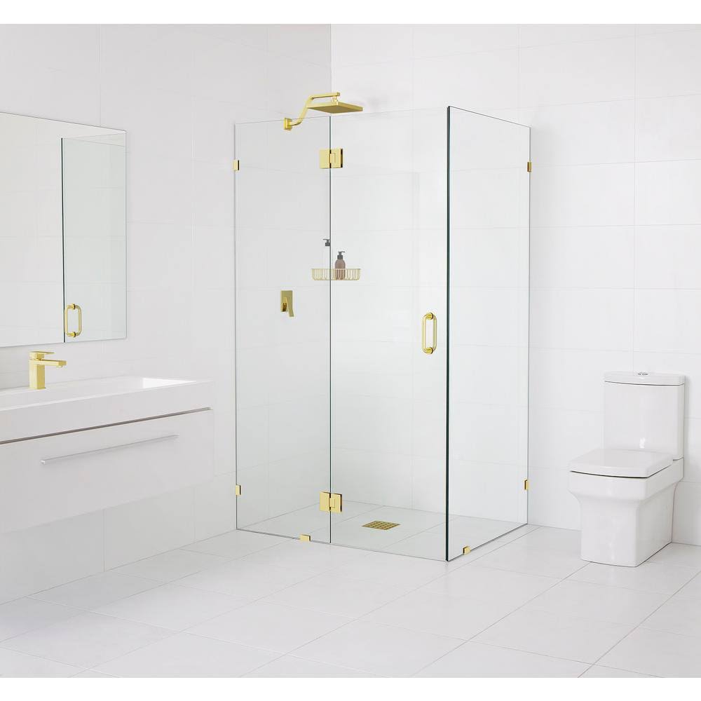 Brass Frameless Shower Door I9962