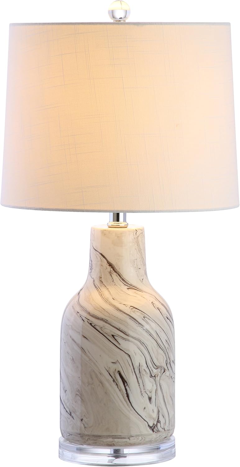Gray/White Ceramic LED Table Lamp U329874