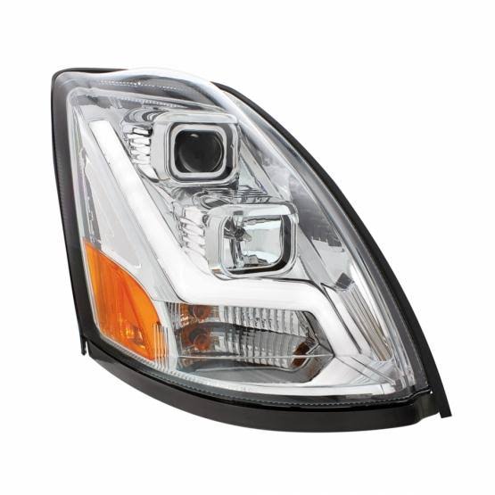 Chrome Projection Headlight with LED Position Light Bar G93276