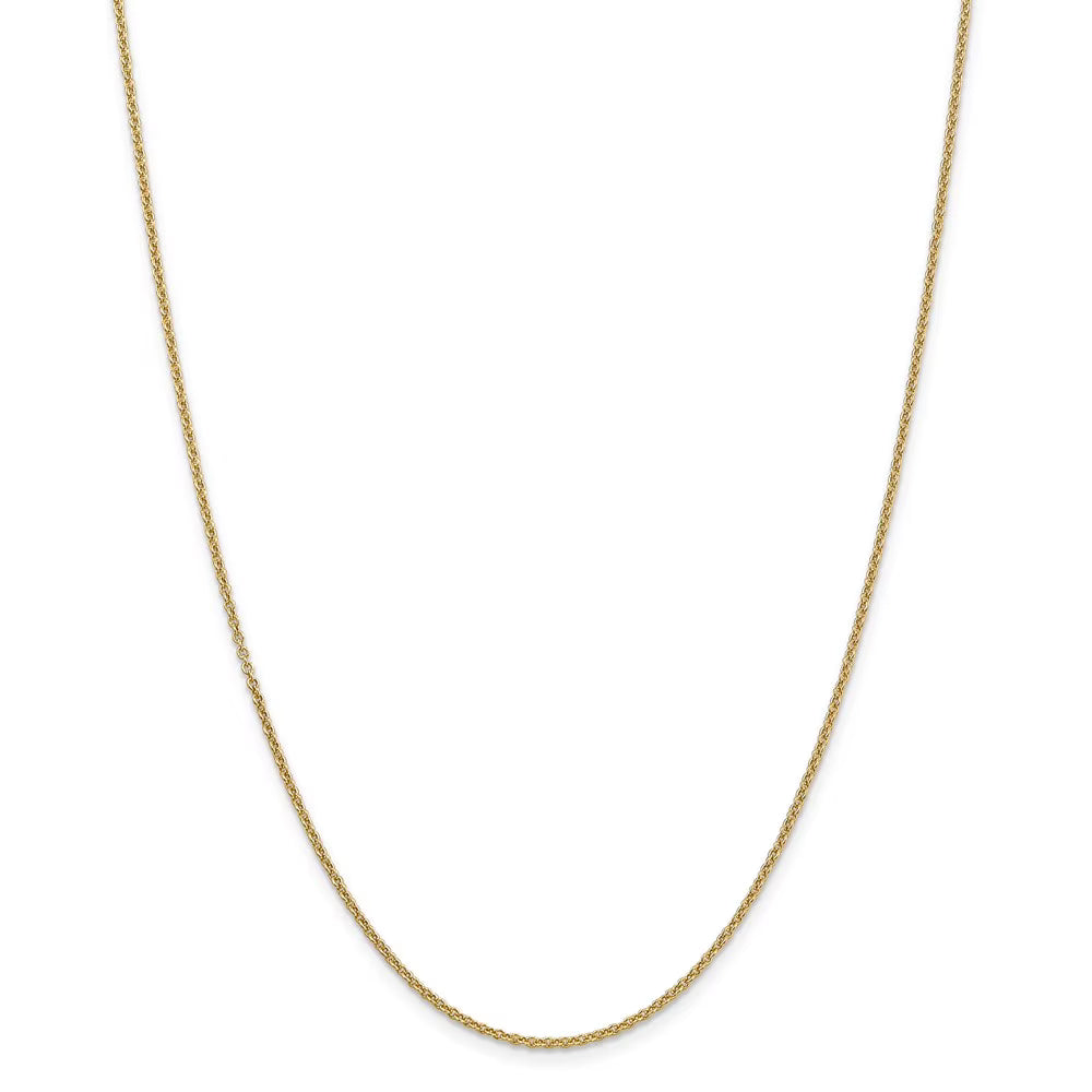14kt Yellow Gold 24 inch Cable Chain with Lobster Clasp G183