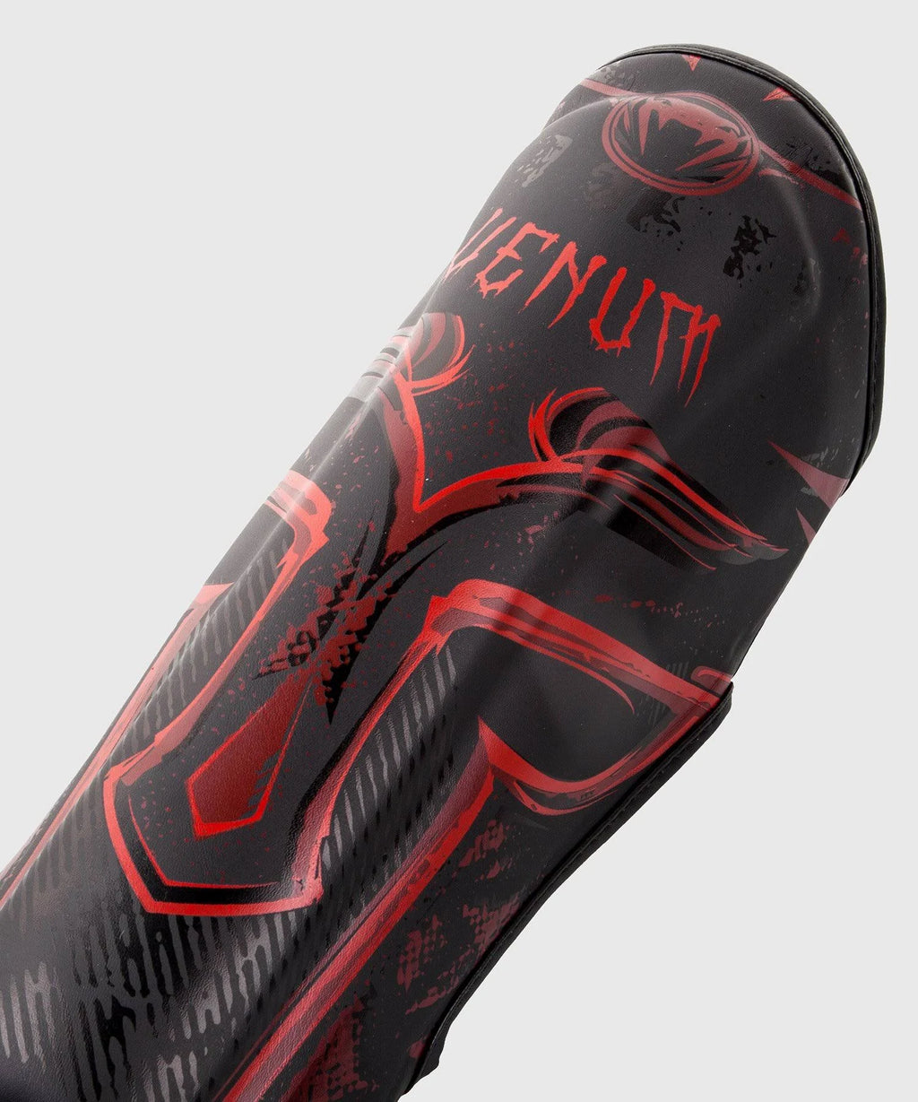 Black/Red Large Shin Guards Z8815