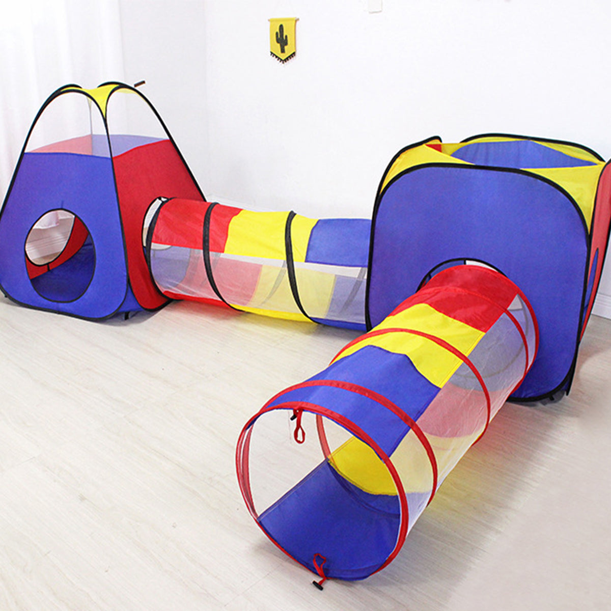 4 in 1 Pop Up Kids Play Tent with Storage Bag I8023