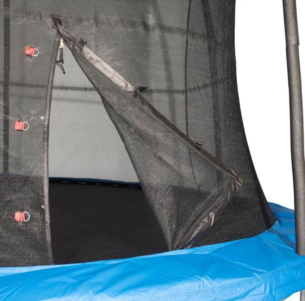 Blue 10 Foot Outdoor Trampoline with Safety Net Enclosure S700
