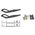 Black Razor Snowmobile Skis with 7.5 inch Shaper Bars Complete Kit B282