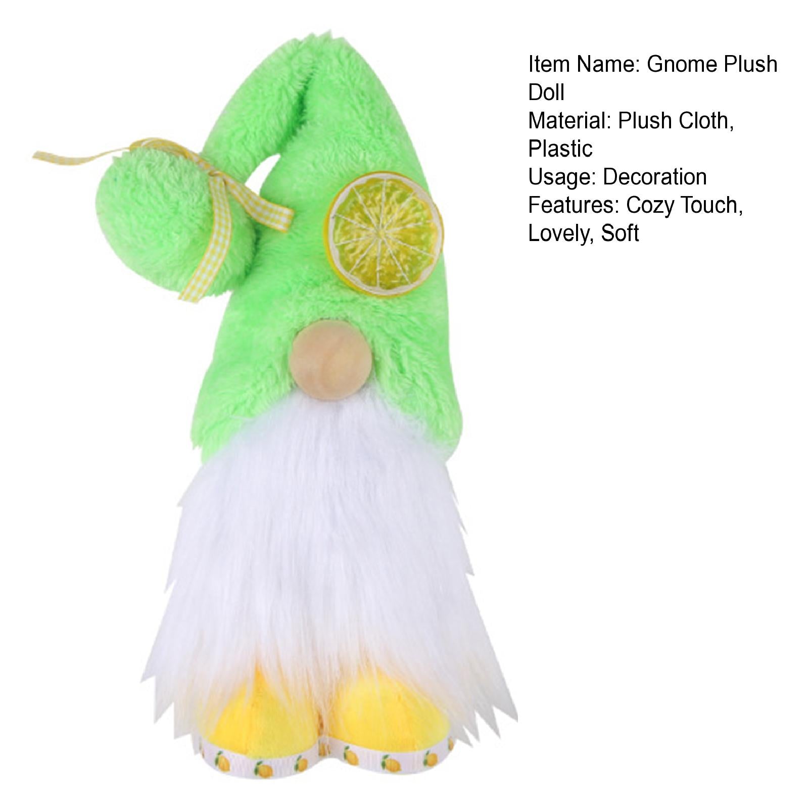Gnomes Plush Doll Summer Style Faceless Doll Plushie Ornament Lemon Dwarf Doll Home Decor I815