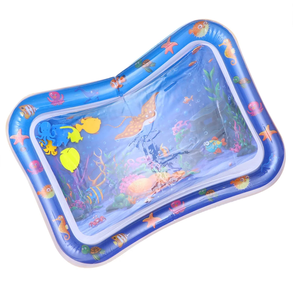 Inflatable Crawling Cushion Water Play Mat (Blue) F158192