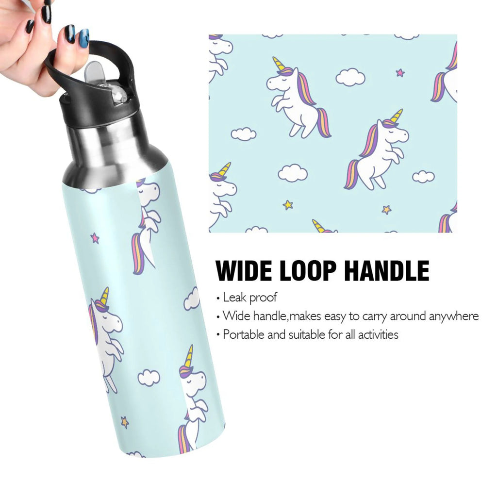 Stainless Steel Insulated Water Bottle with Straw Lid X615
