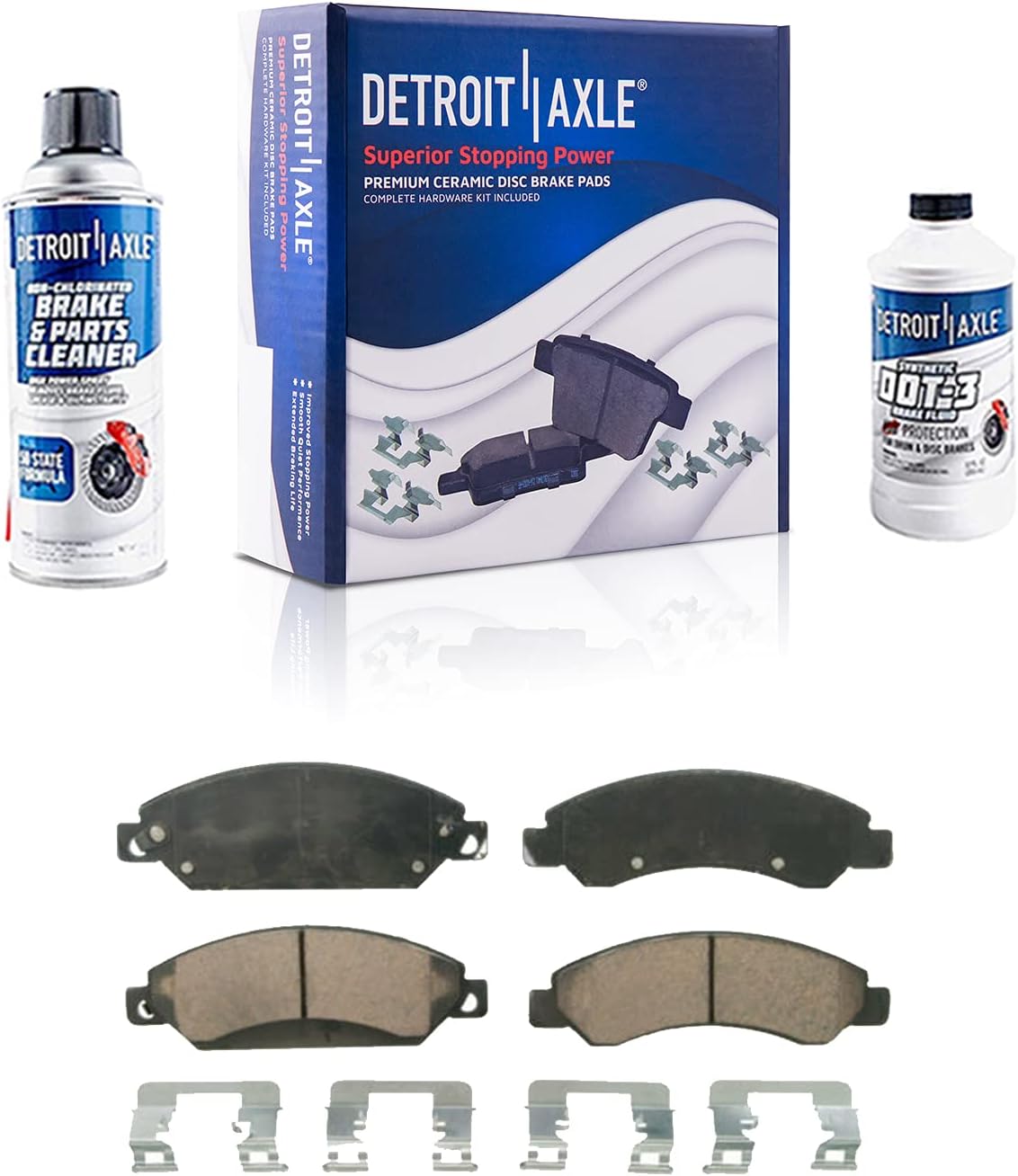 6 Lug Front Drilled Slotted Disc Rotors Ceramic Brake Pads 6pc Set K452800