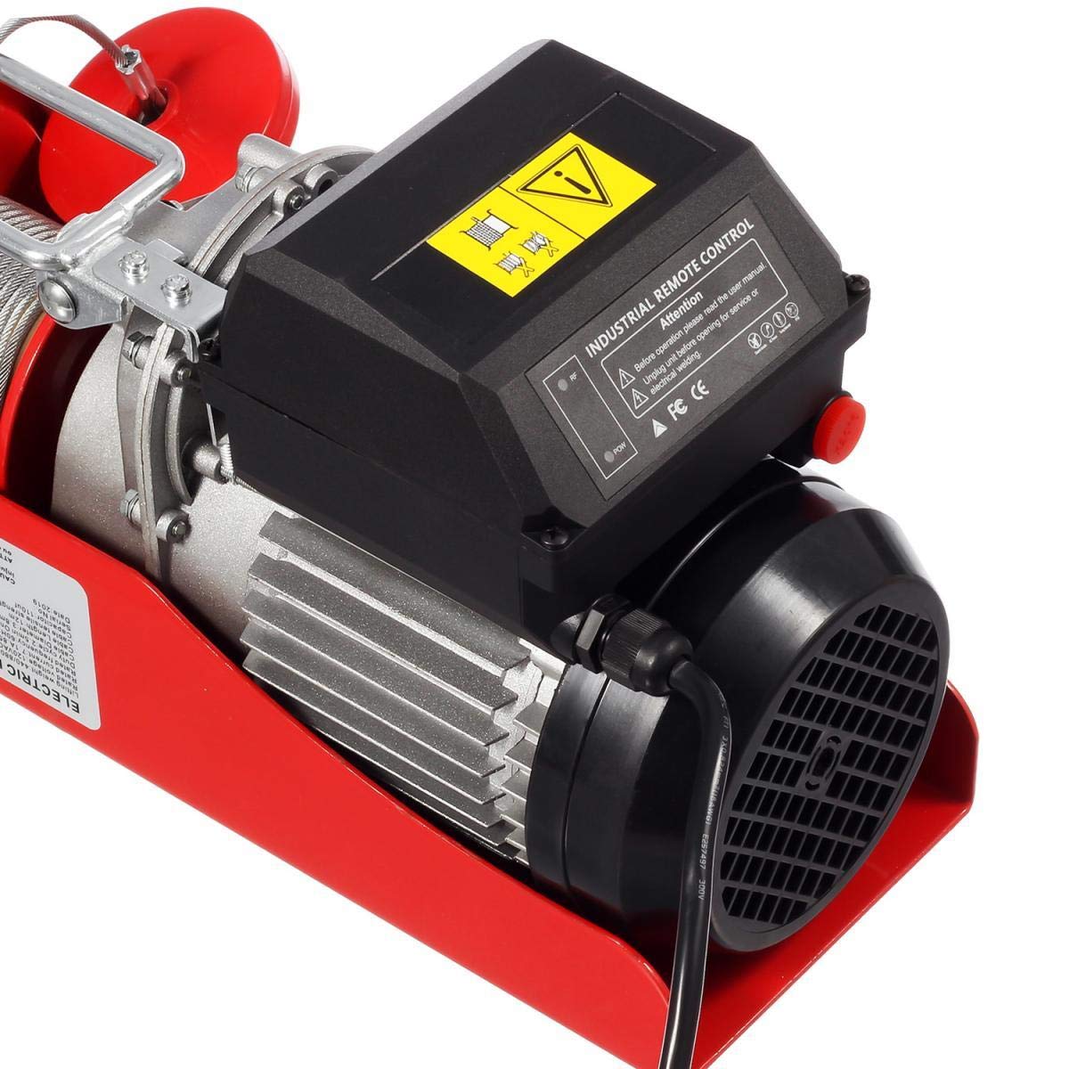 Electric Cable Hoist with Wireless Remote Control, 38ft Lifting Height T791
