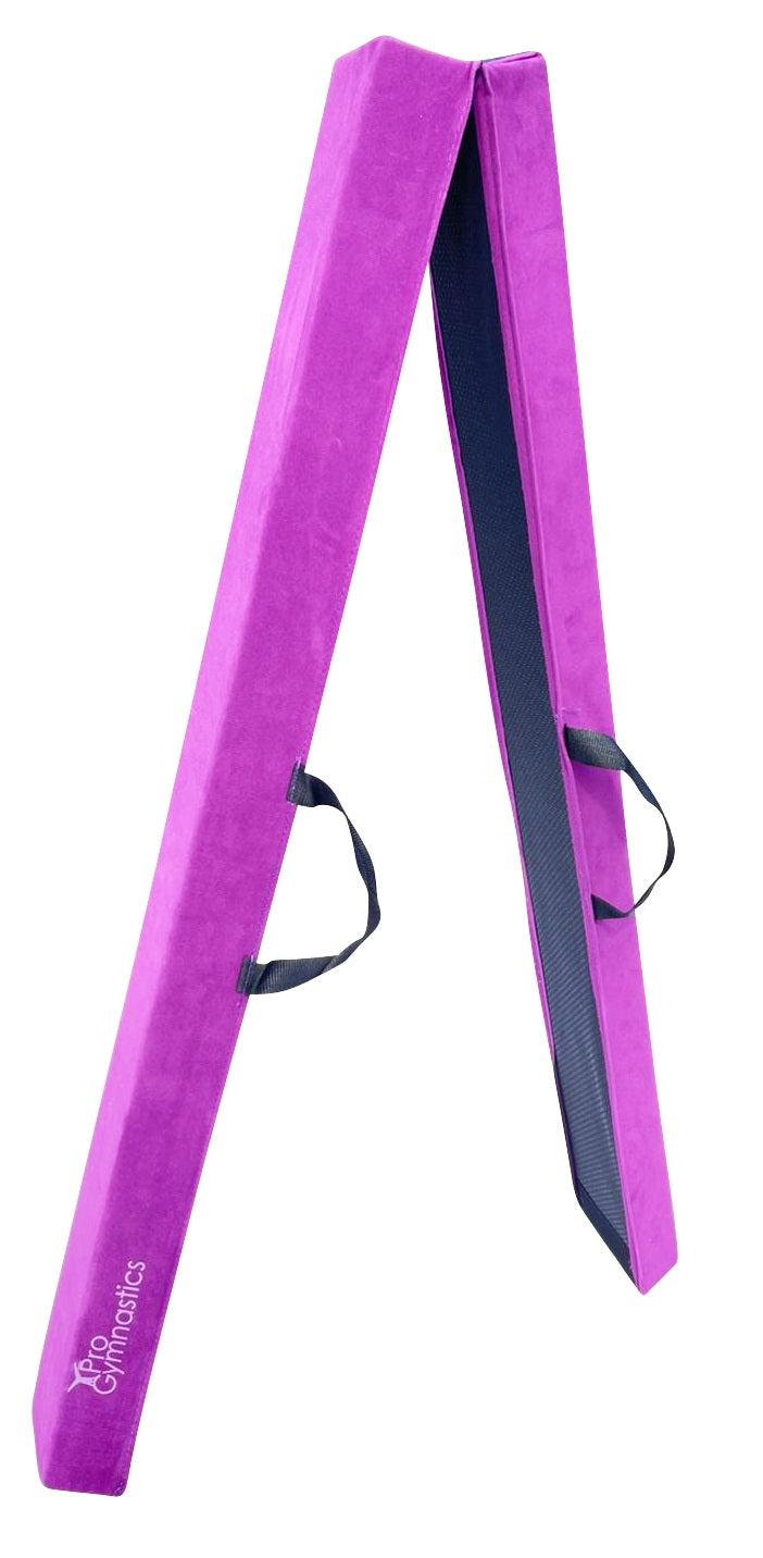 Purple 3 in 1 Height Adjustable Gymnastics Bar Set with Mat and Balance Beam H597